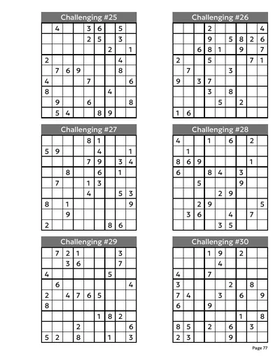 A Challenging page from inside the book