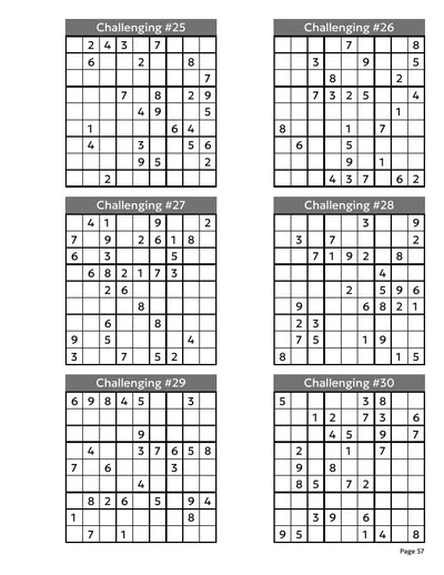 A Challenging page from inside the book