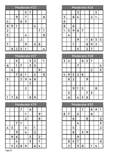 A Moderate page from inside the book