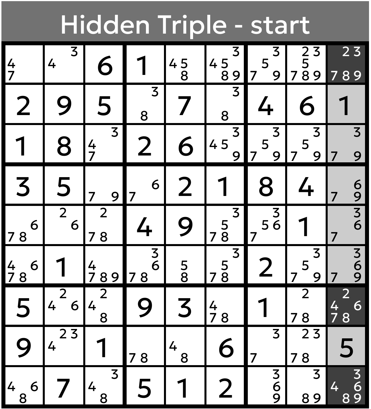 Hidden Triple - start
