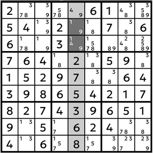 Pointing line A - start
